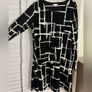 Black and white CATO dress